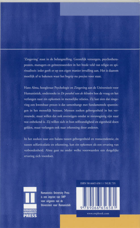 De parabel van de blinden achterkant