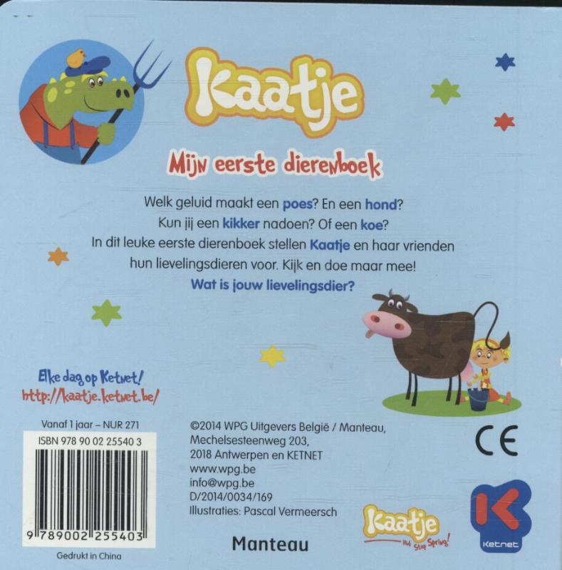 Mijn eerste dierenboek / Kaatje achterkant