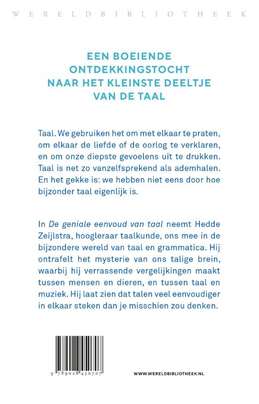 De geniale eenvoud van taal achterkant