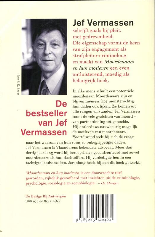 Moordenaars en hun motieven achterkant