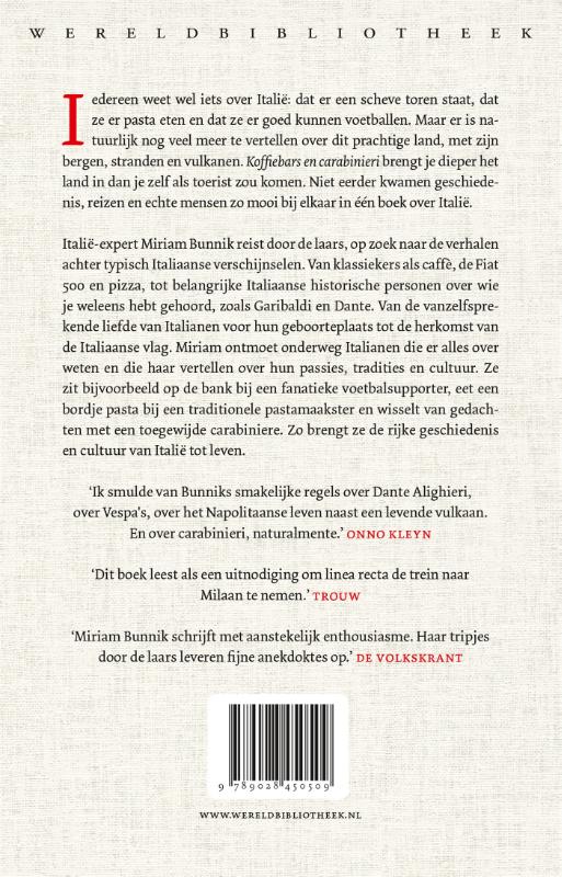 Koffiebars en carabinieri achterkant