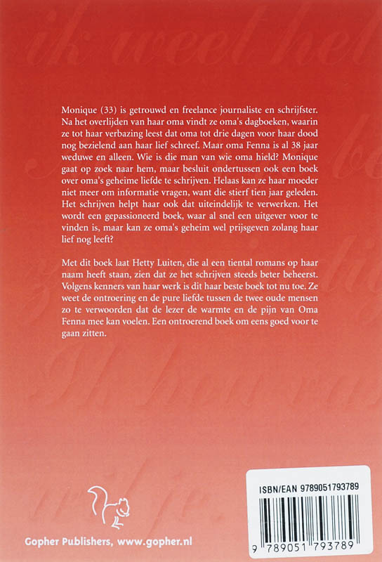 Oma's geheime liefde achterkant