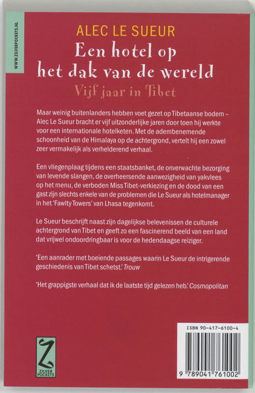 Zilver Pockets 73 - Een hotel op het dak van de wereld achterkant