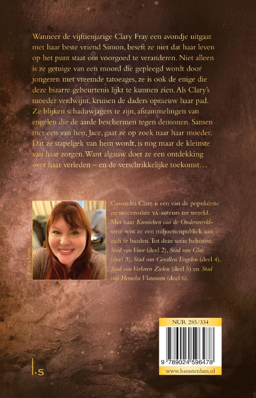 Stad van Beenderen / Kronieken van de Onderwereld / 1 achterkant