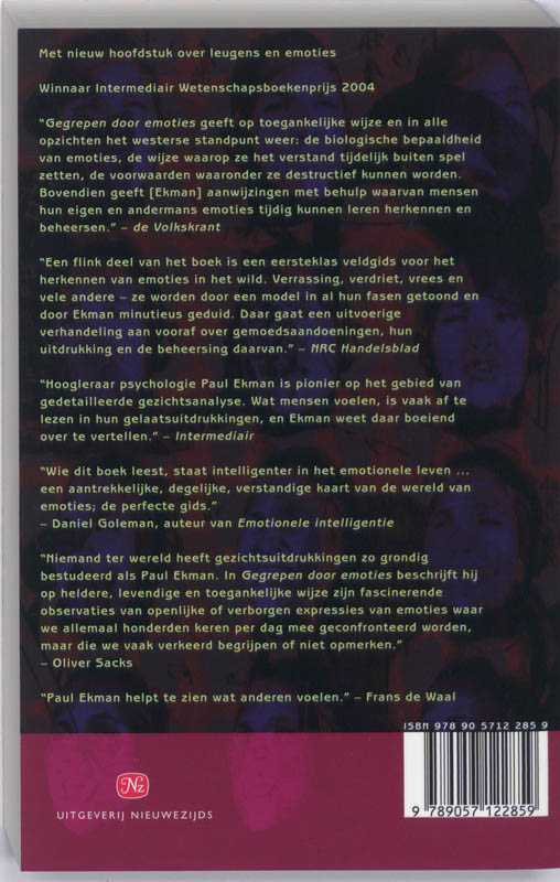 Gegrepen door emoties achterkant