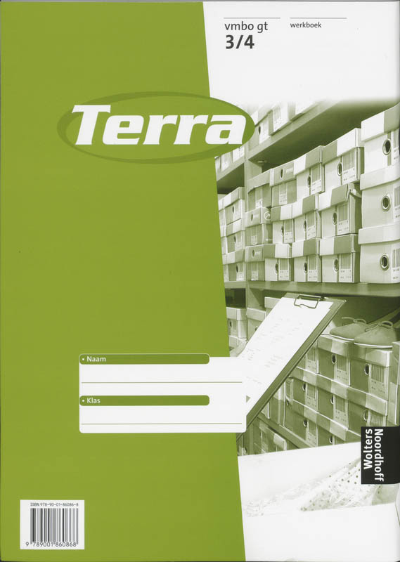 Werkboek 3/4 Vmbo gt internationalisering Terra achterkant
