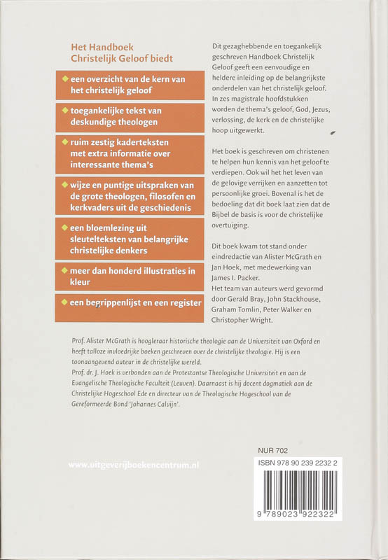 Handboek Christelijk Geloof achterkant