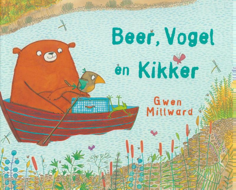 Beer, vogel en kikker