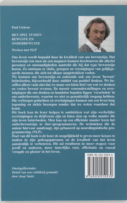 Het spel tussen bewuste en onderbewuste achterkant