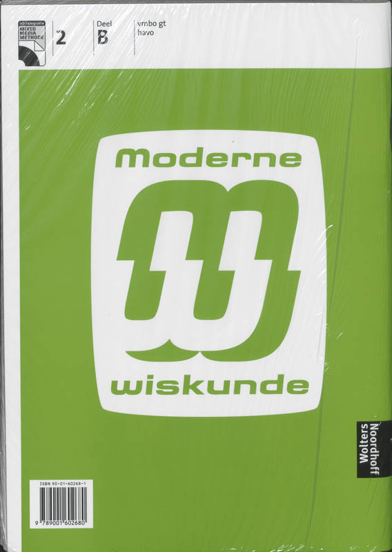 Moderne wiskunde / 2a/b vmbo gt havo / deel Werkboek + CD-ROM achterkant