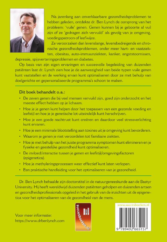 Dirty Genes Nederlandse editie achterkant