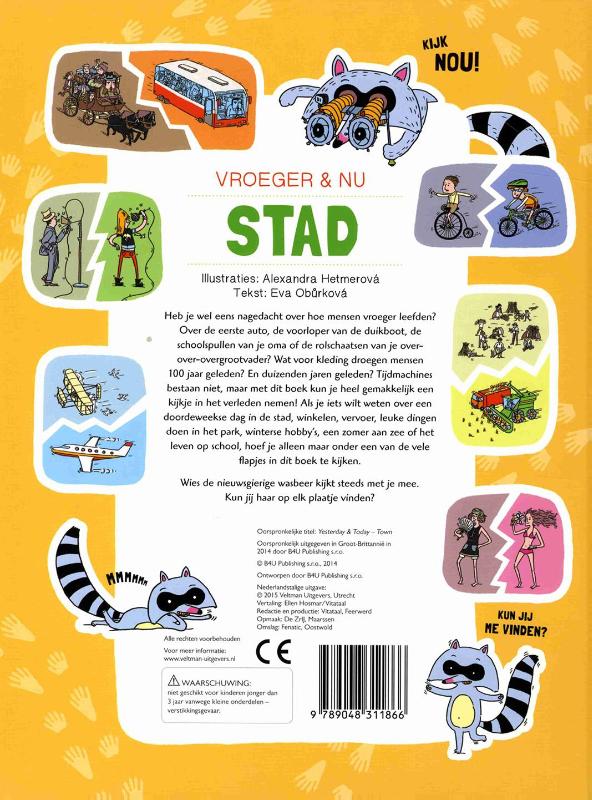 Vroeger en nu: stad achterkant