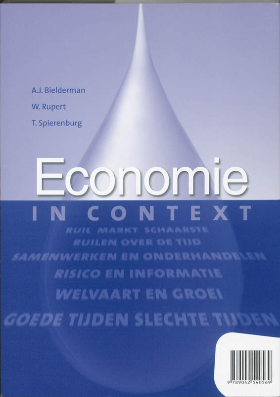 Economie in Context 2 Vwo Opdrachtenboek achterkant