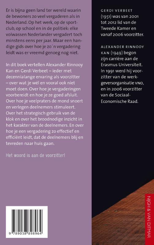 Voorzitter! achterkant