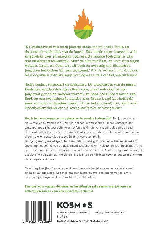 Opgroeien terwijl de wereld in brand staat achterkant