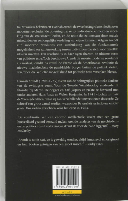 Over Revolutie achterkant