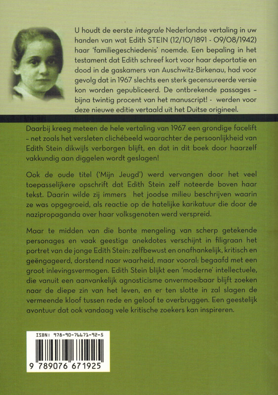 Uit het leven van een Joodse familie achterkant