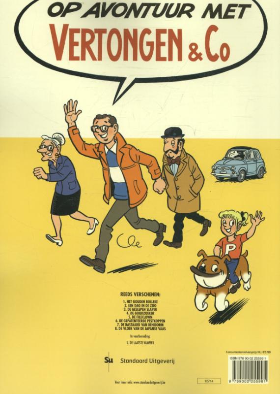 De vloek van de Japanse vaas / Vertongen & Co / 8 achterkant