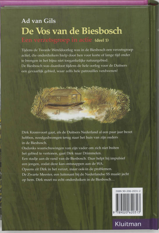 Een verzetsgroep in actie / De Vos van de Biesbosch / 1 achterkant