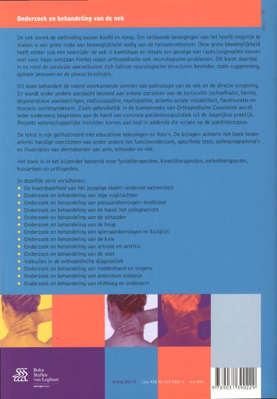 Onderzoek en behandeling van de nek / Orthopedische casuïstiek achterkant