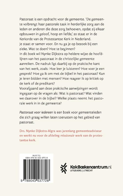 Pastoraat voor iedereen achterkant