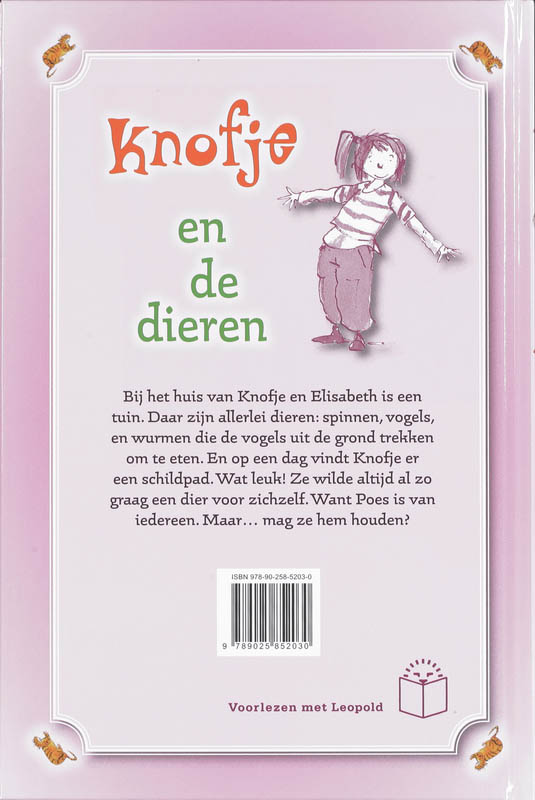 Knofje En De Dieren achterkant