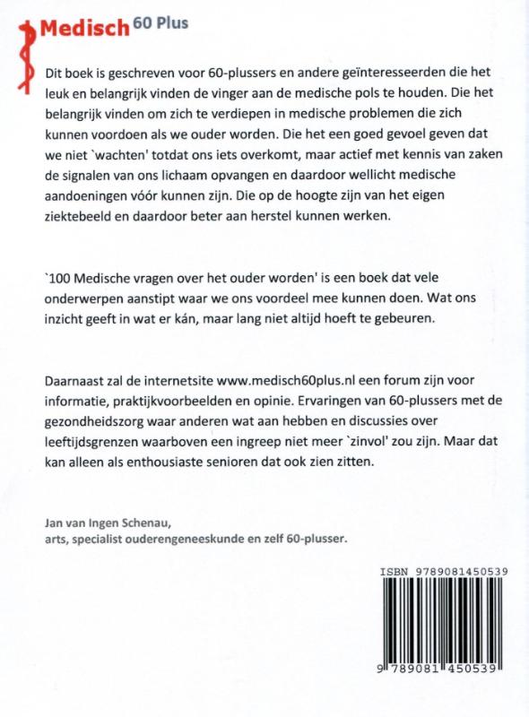 100 Medische vragen over het ouder worden achterkant