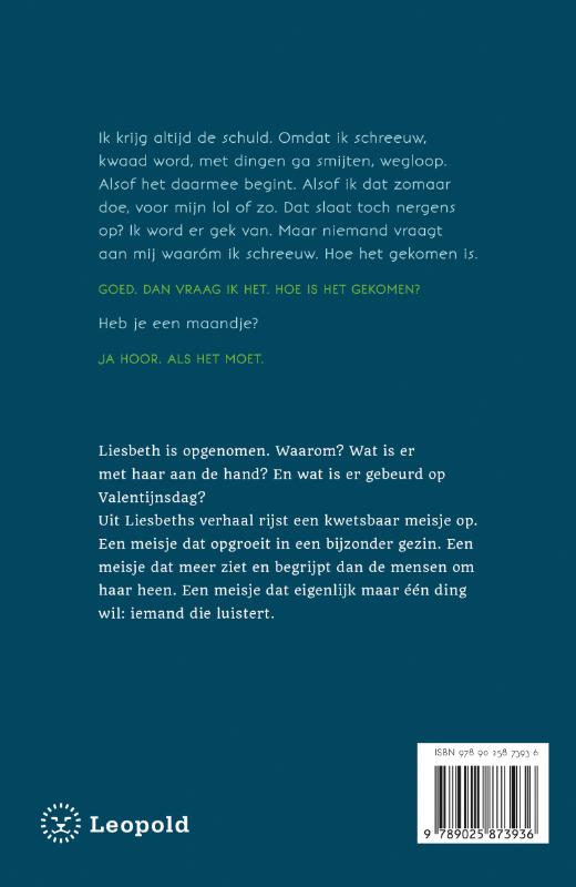 Niemands meisje achterkant