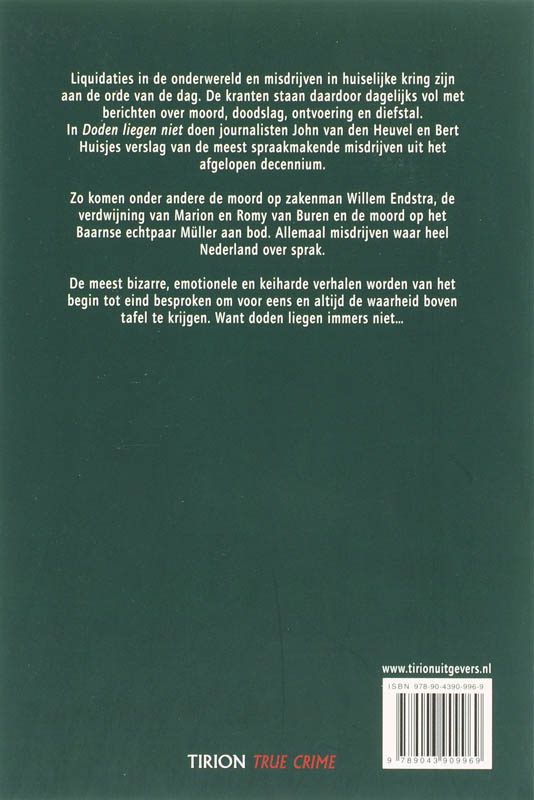 Doden Liegen Niet achterkant