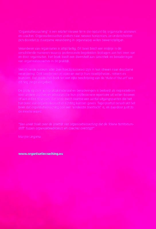 Organisatiecoaching in de praktijk achterkant