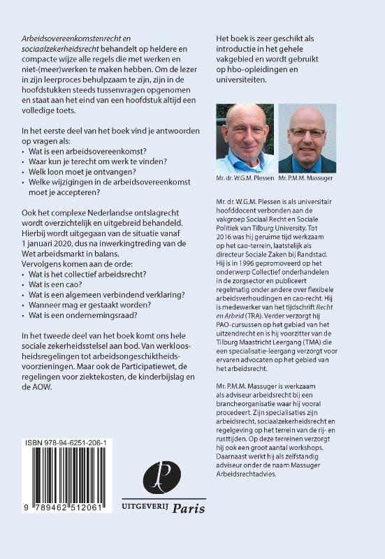 Arbeidsovereenkomstenrecht en sociaalzekerheidsrecht achterkant
