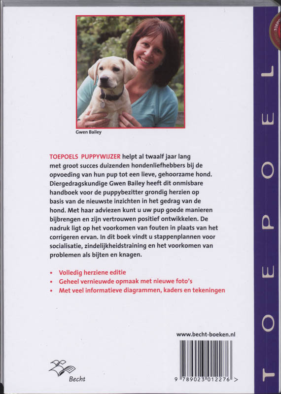 Toepoels nieuwe puppywijzer achterkant