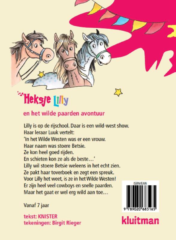 Heksje Lilly en het wilde paarden avontuur / Heksje Lilly achterkant