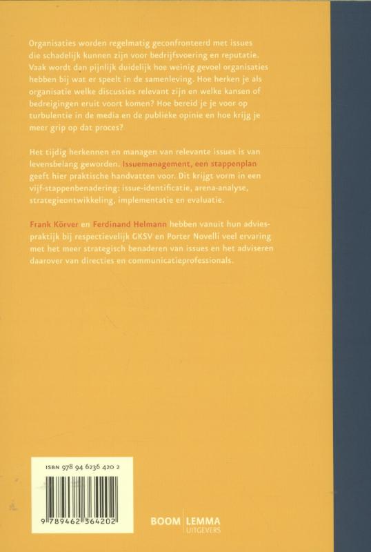 Issuesmanagement / Merk en reputatie achterkant