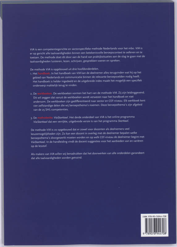 Via / B1 Techniek Metaal & Mobiel / Deel Werkboek achterkant