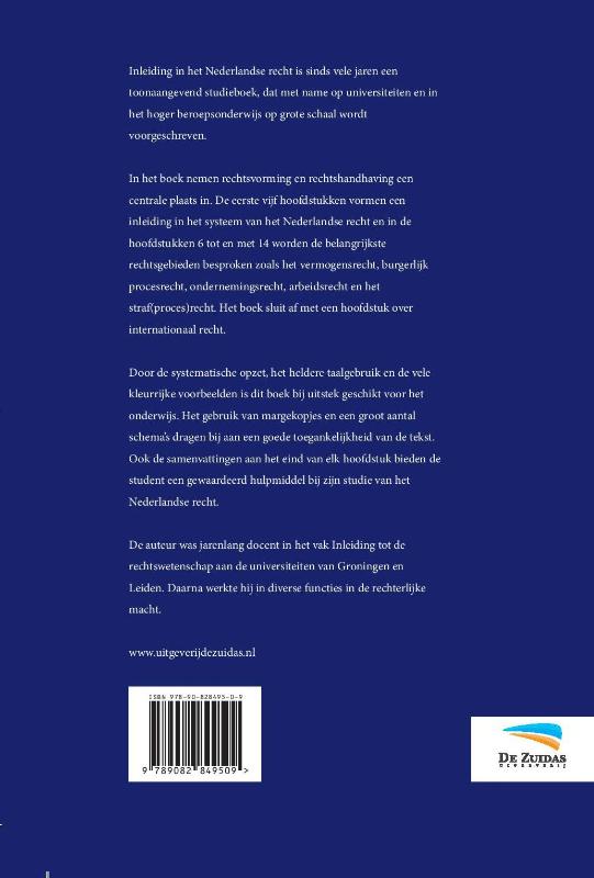 Inleiding in het Nederlandse recht achterkant
