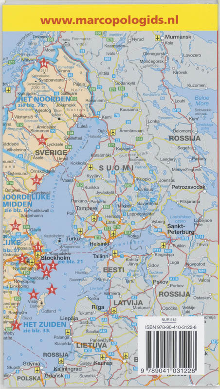 Marco Polo Reisgids Zweden achterkant