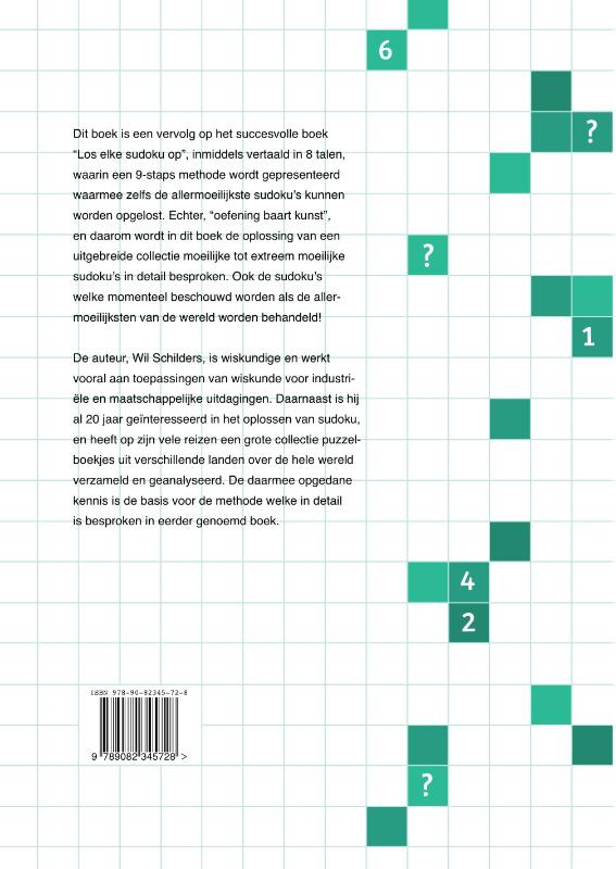 Moeilijke sudoku's oplossen achterkant