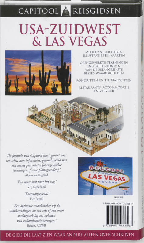 USA-Zuidwest en Las Vegas achterkant