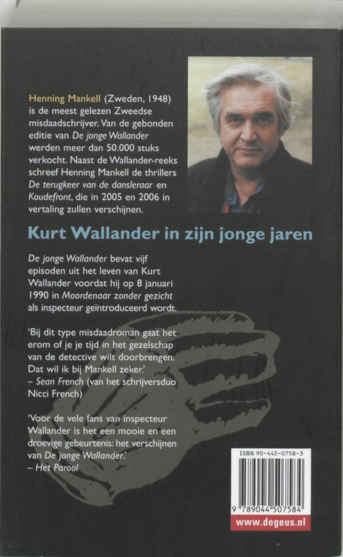 De jonge Wallander / Inspecteur Wallander-reeks achterkant