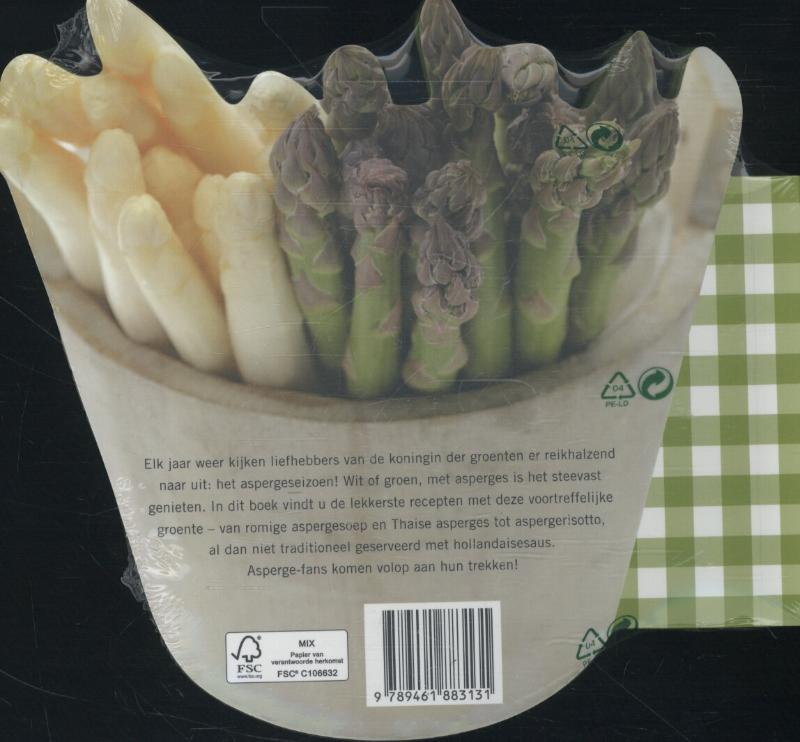 De smaak van asperges achterkant