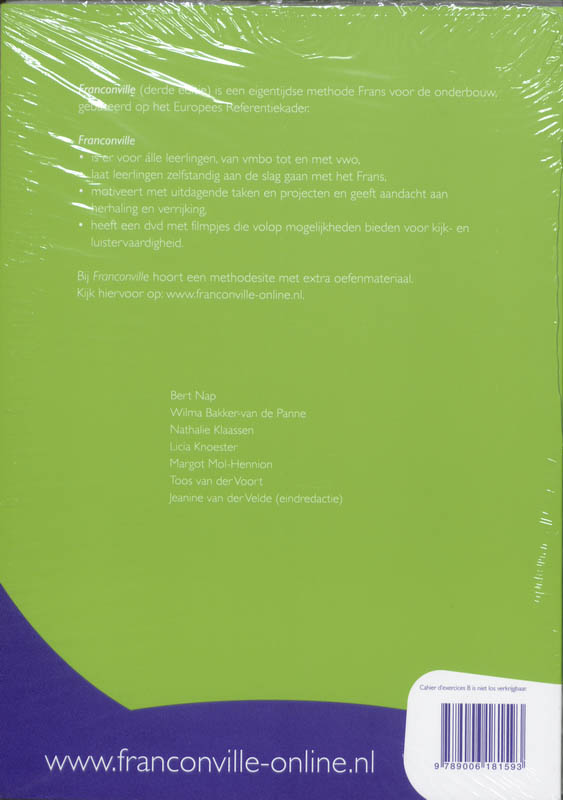 Franconville A + B set 2 ex 2 vmbo Cahier d'exercices achterkant