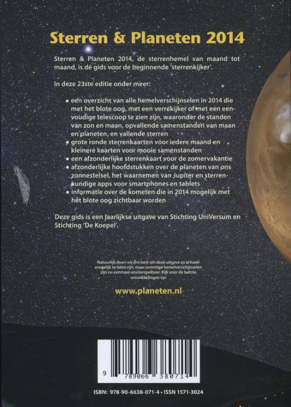Sterren en Planeten 2014 achterkant