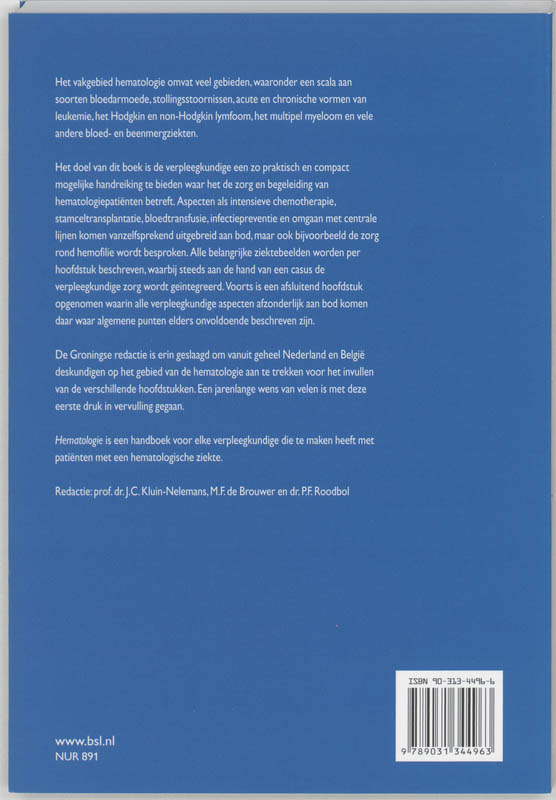 Zorg Rondom  -   Hematologie achterkant