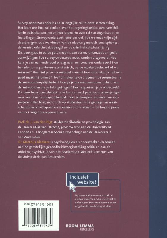 Survey-onderzoek achterkant