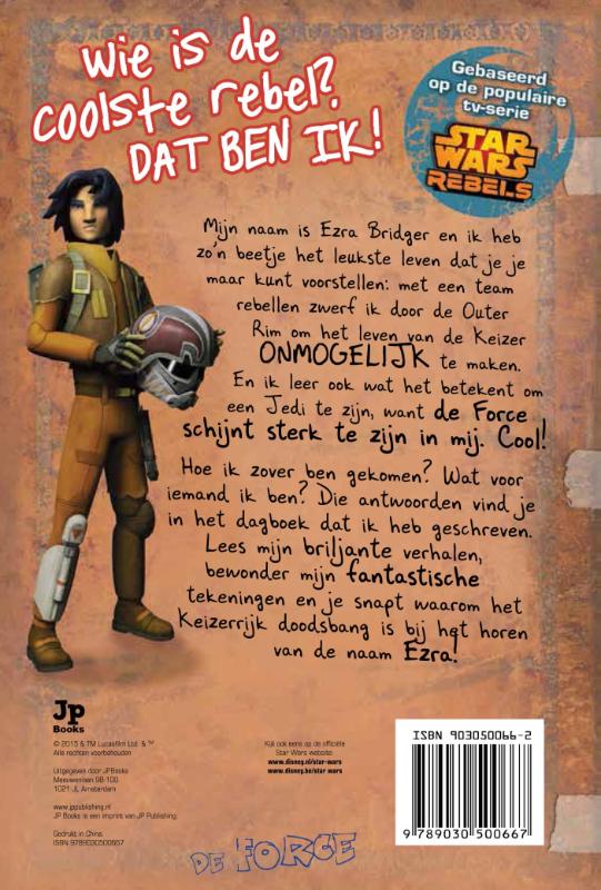 Rebellen dagboek / Star Wars Rebels achterkant
