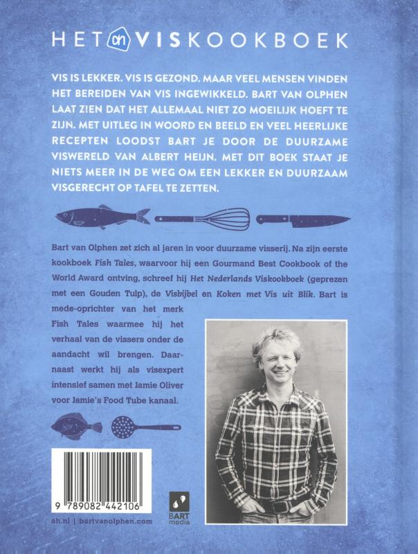 Het Albert Heijn viskookboek achterkant