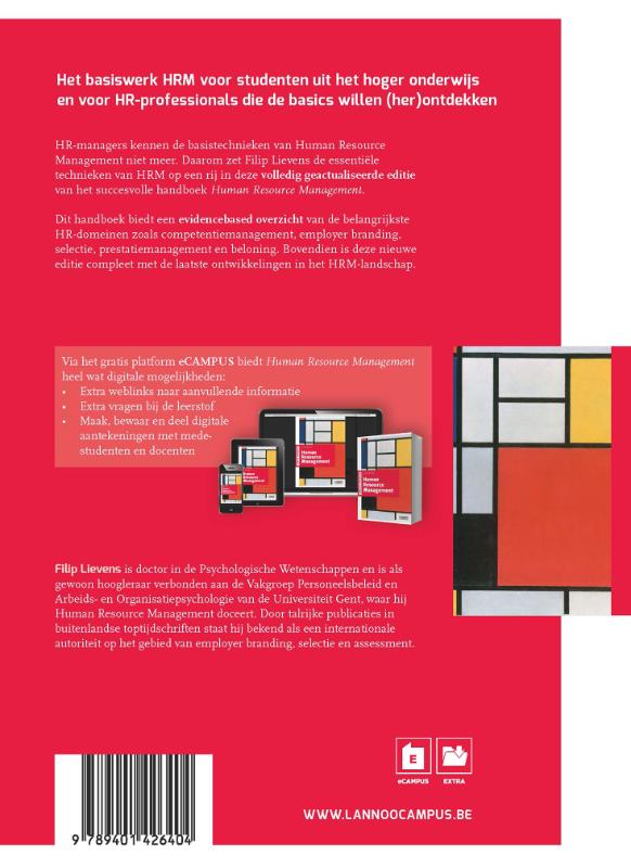 Human resource management / Campus handboek achterkant