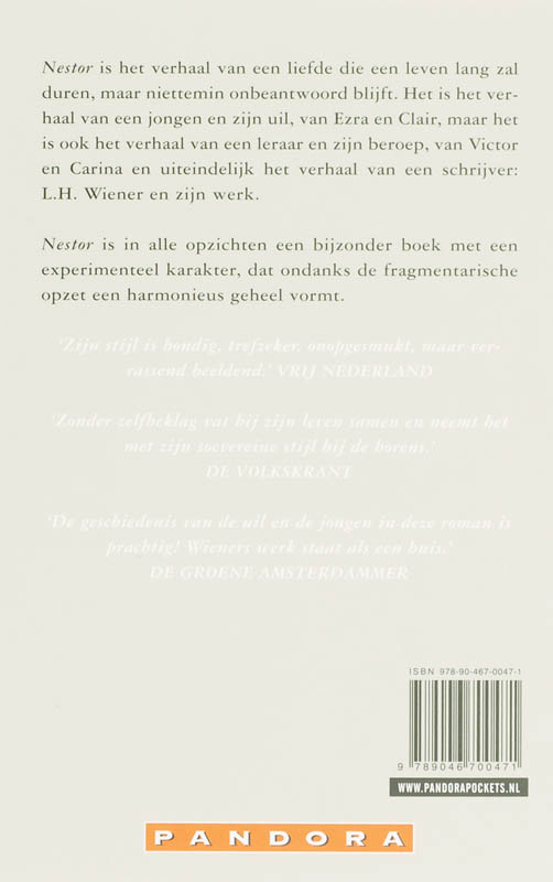 Nestor / Pandora pockets achterkant