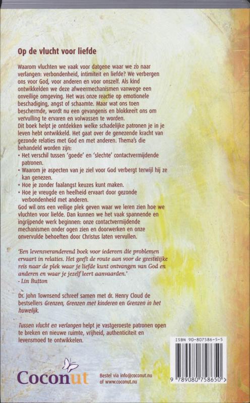 Tussen vlucht en verlangen achterkant